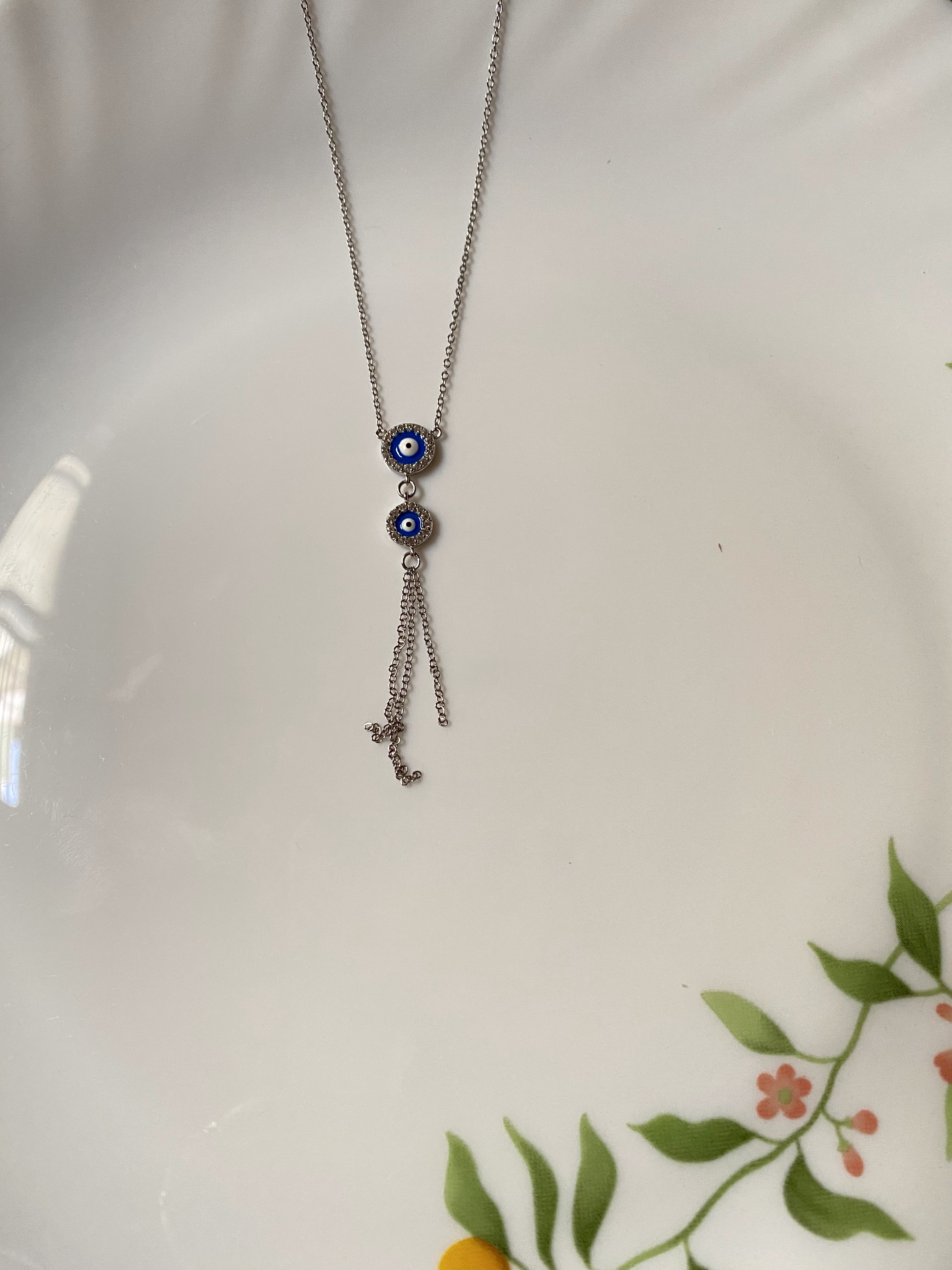 925 Sterling Silver Evil Eye Necklace